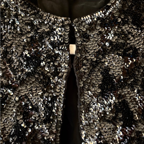 Unique Vintage Black Sequin Jacket - Picture 4 of 8